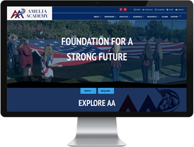 NEW CLIENT WEBSITE LAUNCH – AMELIA ACADEMY